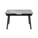 Керамічний стіл TM-98-1 б'янко каррара грей + чорний  в меблі Blick 
