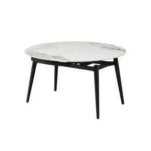 Керамічний стіл Беллуно TML-1345 інвізібл грей + чорний  в меблі Blick 