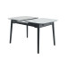 Керамічний стіл TM-87-1 білий мармур + чорний в меблі Blick 
