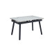 Керамічний стіл TM-88-1 вайт клауд + чорний  в меблі Blick 