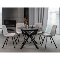 Керамічний стіл Офелія TML-1250 спайдер грей + чорний