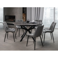 Керамічний стіл Офелія TML-1250 спайдер грей + чорний