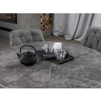 Керамічний стіл Офелія TML-1250 спайдер грей + чорний