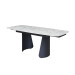 Керамічний стіл Нардо TML-1270 клауді грей + чорний  в меблі Blick 
