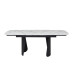 Керамічний стіл Нардо TML-1270 клауді грей + чорний  в меблі Blick 