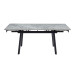 Керамічний стіл TM-98-1 б'янко каррара грей + чорний в меблі Blick 