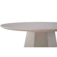 Стіл круглий поліуретановий МДФ TM-200 теплий пісок