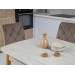 Керамічний стіл TM-87-1 травертін матовий + дуб в меблі Blick 