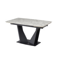 Керамічний стіл Феліче TML-1000-1 клауді грей + чорний