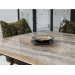 Керамічний стіл Беатріче TML-995 тайгер травертін + коричневий  в меблі Blick 