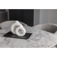 Керамічний стіл Феліче TML-1000-1 клауді грей + чорний