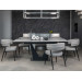 Керамічний стіл Феліче TML-1000-1 клауді грей + чорний  в меблі Blick 