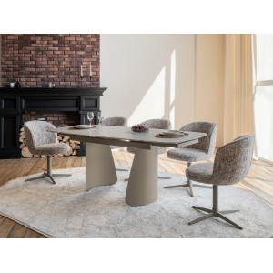 Керамічний стіл Нардо TML-1270 крема марфіль + бежевий в меблі Blick 