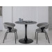 Стіл обідній T-325 айс грей + чорний  в меблі Blick 