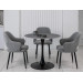 Стіл обідній T-325 айс грей + чорний  в меблі Blick 