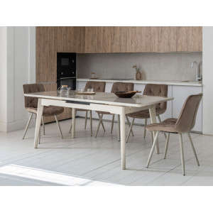 Керамічний стіл TM-125 містік грей + капучино