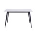 Обідній керамічний стіл TM-100 олімпо вайт + чорний в меблі Blick 