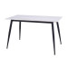 Обідній керамічний стіл TM-100 олімпо вайт + чорний в меблі Blick 