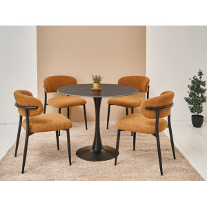 Стіл обідній T-325 лоран блек + чорний в меблі Blick 