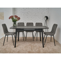 Керамічний стіл TM-76 петра грей + чорний