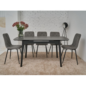 Керамічний стіл TM-76 петра грей + чорний