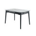 Керамічний стіл TM-87-1 білий мармур + чорний  в меблі Blick 