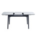 Керамічний стіл TM-87 білий мармур + чорний в меблі Blick 
