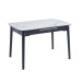 Керамічний стіл TM-87 білий мармур + чорний в меблі Blick 