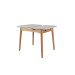 Керамічний стіл TM-87-1 травертін матовий + дуб  в меблі Blick 