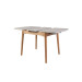 Керамічний стіл TM-87-1 травертін матовий + дуб  в меблі Blick 