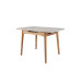 Керамічний стіл TM-87-1 травертін матовий + дуб  в меблі Blick 