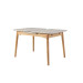 Керамічний стіл TM-76 травертін матовий + дуб  в меблі Blick 