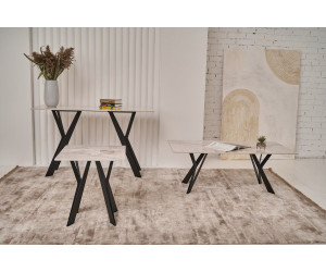 Консоль "Тео" б'янко карарра + чорний