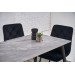 Обідній керамічний стіл TM-100 ребекка грей + чорний в меблі Blick 