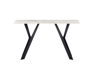 Консоль "Тео" б'янко карарра + чорний