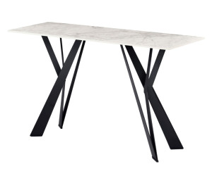 Консоль "Тео" б'янко карарра + чорний