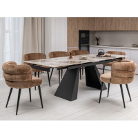 Керамічний стіл Чезаре TML-1100 патагонія + чорний