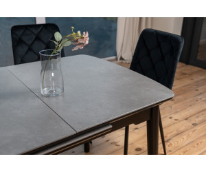 Керамічний стіл TM-87 гріджіо латте + чорний