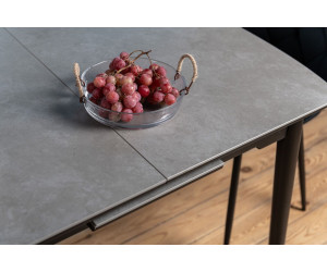 Керамічний стіл TM-87 гріджіо латте + чорний