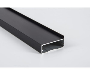 Aluminum facade 356 * 796 from M11 Black Brush & Satin profile