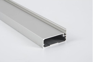 Aluminum facade 356 * 796 from M21 Silver & Satin profile