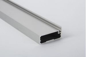 Aluminum facade 356 * 796 from M21 Silver Brush & Satin profile