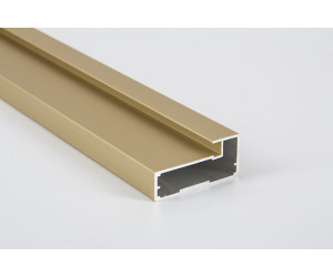 Aluminum facade 356 * 796 from M4 Gold & Satin profile