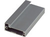 Aluminum facade 356 * 796 from Z4 profile with Silver & Satin overflow