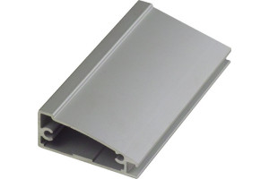 Aluminum facade 356 * 796 from Z3 profile with Silver & Satin overflow