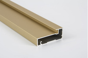 Aluminum facade 356 * 796 from M41 Gold & Satin profile