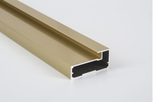 Aluminum facade 356 * 796 from M4 Gold & Satin profile