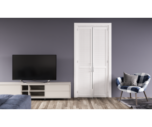 Louvre facades 2 pcs. 2482 * 694-2 + folding system "Accordion"