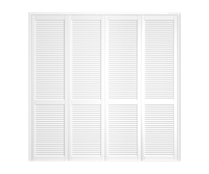 Louvred facades 2482 * 694 - 4 pcs with door frame 2513 * 2874 + folding system "Accordion"