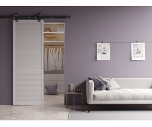 Фасады жалюзийные 2422 * 694 - 3 шт высота и ширина проема 2522 * 2010 с раздвижной  системой 